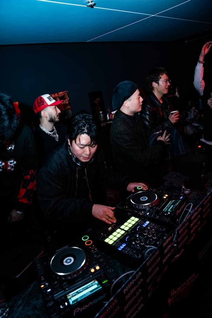 Crowd dancing at a live show